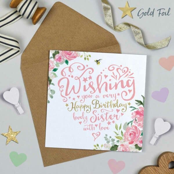 Heart and Soul Sister - Birthday Card