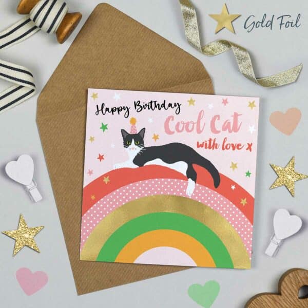 Over The Rainbow Cool Cat Birthday